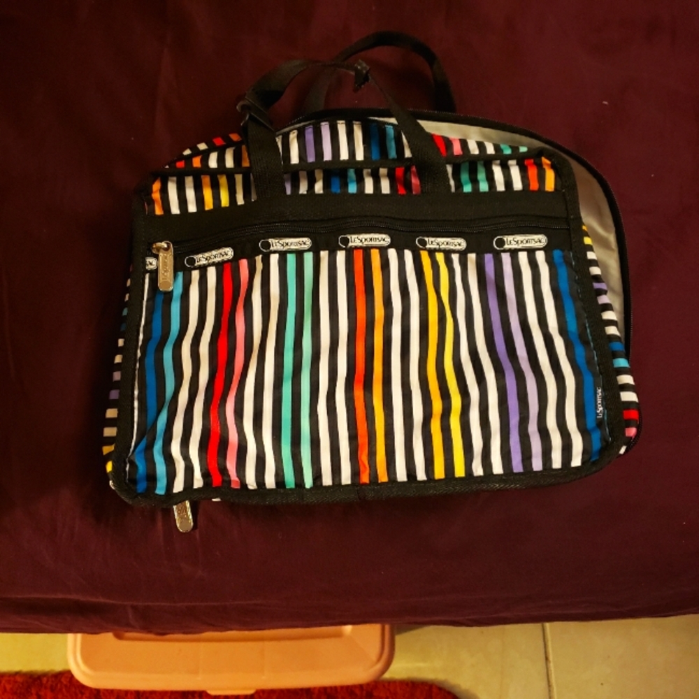 COPY - Lesport Sac toiletry bag  striped vinal waterproof